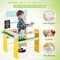 Costway Grocery Store Marketplace Toy Wooden Market Stand Pretend Play Set with 36 Fruit Veggies Pieces